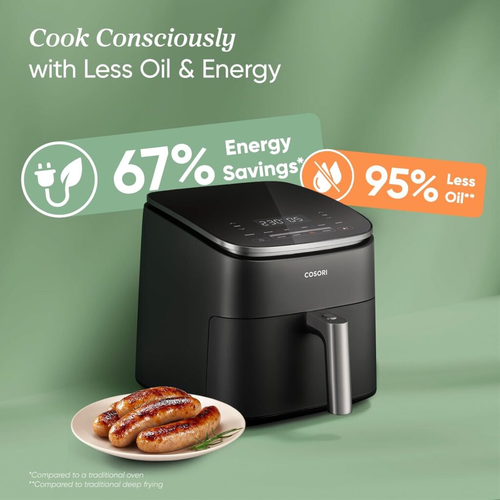 Cosri air fryer uses less energy and less oil